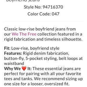 We The Free Boyfriend Jeans - Classic Blue